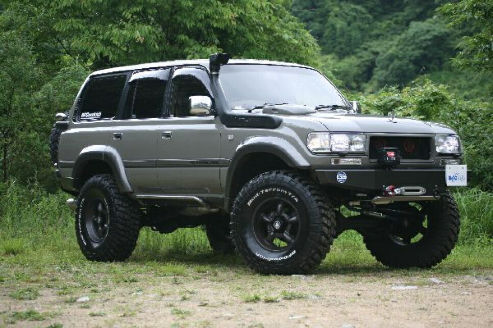 MOTORAGE モトレージ オーバーフェンダー 純正オーバーフェンダー装着車(平成4年/8月～)用 未塗装 TOYOTA ランドクルーザー80系