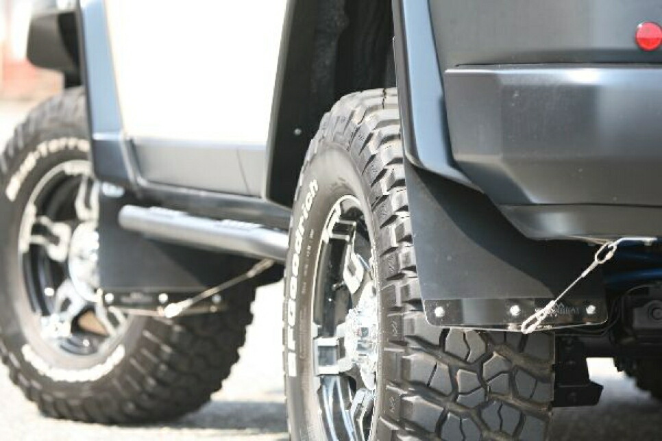 MOTORAGE モトレージ マッドフラップ 青 TOYOTA FJクルーザー GSJ15W
