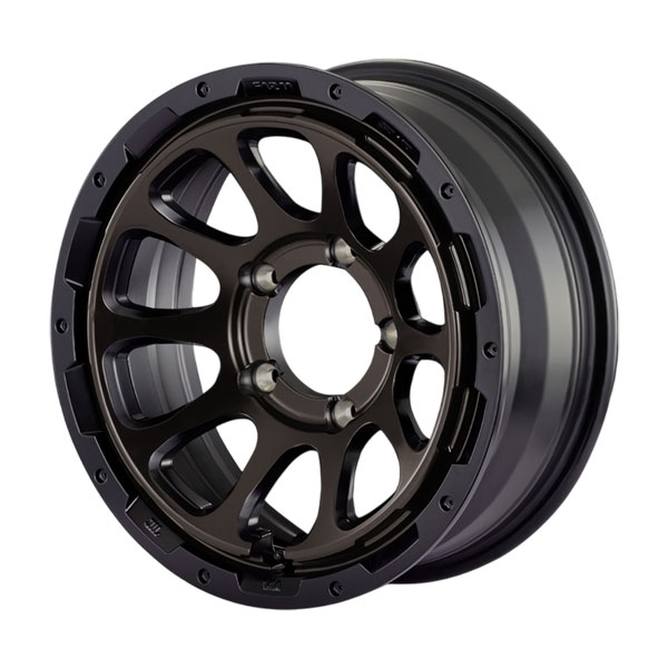 モーターファーム ホイール FARM D10 マットブラック/DCティントディスク 16インチ×6.0J 5H 139.7 -5 1本 ジムニーシエラ 北海道・沖縄・離島は要確認|オートクラフト