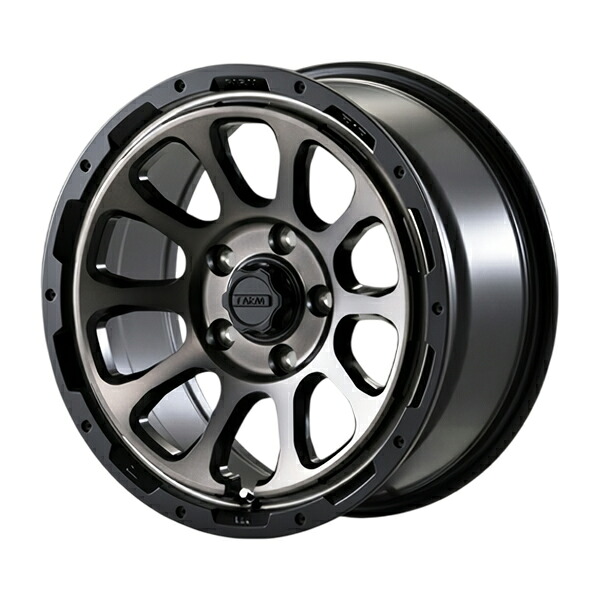 モーターファーム ホイール FARM D10 マットブラック/DCティントディスク 17インチ&times;8.0J 5H 127 +38 1本 JK/JLラングラー JTグラディエーター 北海道・沖縄・離島は要確認｜オートクラフト