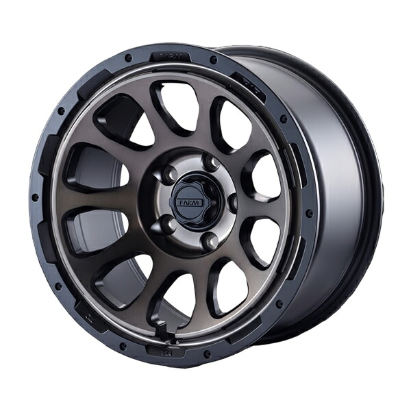 モーターファーム ホイール FARM D10 マットブラック/DCティントディスク 17インチ×9.0J 5H 127 +1 1本 JK/JLラングラー JTグラディエーター 北海道・沖縄・離島は要確認