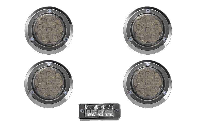 モーターファーム 煌LEDテールランプSET スモーク/メッキリング(S) ジムニー 汎用 北海道・沖縄・離島は要確認