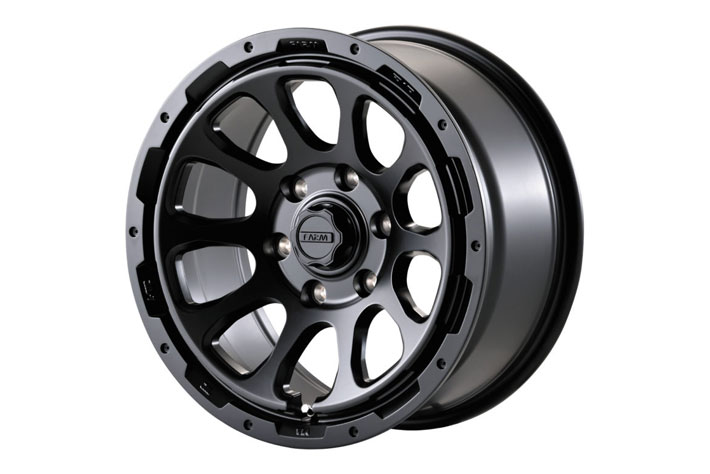モーターファーム ホイール FARM D10 マットブラック 16インチ×6.5J 4H 100 +38 1本 ライズ/ロッキー 北海道・沖縄・離島は要確認