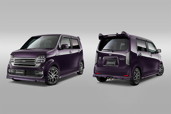 MUGEN 無限 エアロ＆ホイールセット プレミアムベルベットパープル・パール MDY フラットブラックミラーフェイス N-WGNカスタム JH3 JH4 2019/8～2022/8 ※北海道・沖縄・離島は都度確認 ※個人宅＆ホンダディーラー配送不可