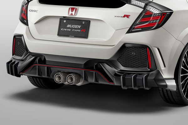 MUGEN 無限 リアアンダースポイラー チャンピオンシップホワイト シビック FK8 2017/7～2020/10 ※北海道・沖縄・離島は都度確認 ※個人宅＆ホンダディーラー配送不可