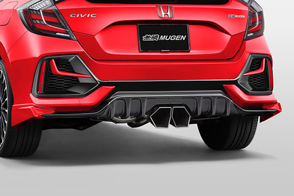 MUGEN 無限 リアアンダースポイラー フレームレッド シビック FK7 2020/1～2021/6 ※北海道・沖縄・離島は都度確認 ※個人宅＆ホンダディーラー配送不可｜オートクラフト