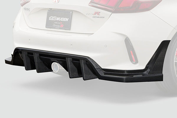 2026年3月中旬発売予定 MUGEN 無限 カーボンリアバンパーディフューザー シビック FL5 2022/9～ ※北海道・沖縄・離島は都度確認 ※個人宅＆ホンダディーラー配送不可