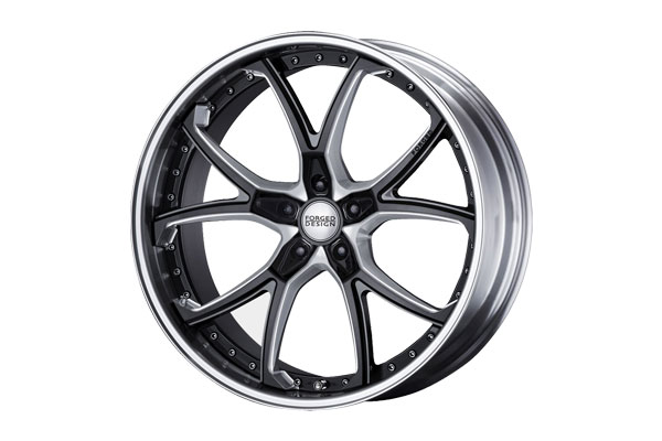 M'z SPEED FORGED DESIGN 333 22×9.5J PCD120 5H +40 マシニング/ブラック 22インチ 鍛造2ピースアルミホイール 1本 ※北海道は送料2000円(税別)、沖縄・離島は要確認 ※個人宅不可
