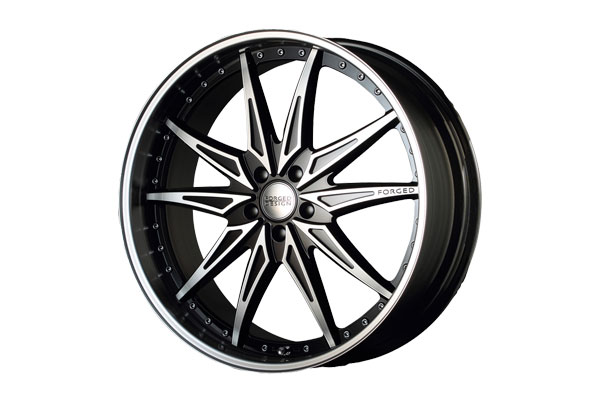 M'z SPEED FORGED DESIGN 773 22×9.5J PCD114.3 5H +51 ブラック/ポリッシュ 22インチ 鍛造2ピースアルミホイール 1本 ※北海道は送料2000円(税別)、沖縄・離島は要確認 ※個人宅不可|オートクラフト
