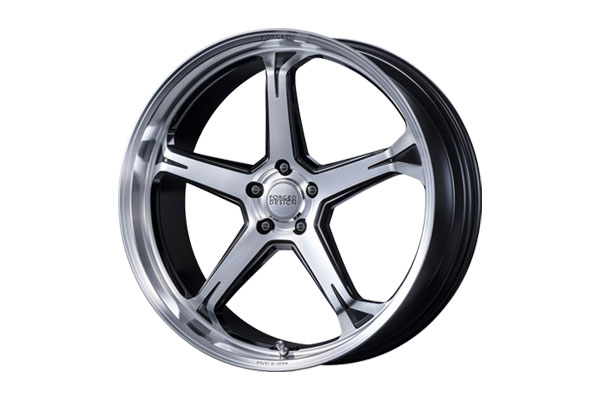M'z SPEED FORGED DESIGN 888 20&times;8.5J PCD114.3 5H +36 ブラック/ポリッシュ 20インチ 鍛造1ピースアルミホイール 1本 ※北海道は送料2000円(税別)、沖縄・離島は要確認 ※個人宅不可｜オートクラフト