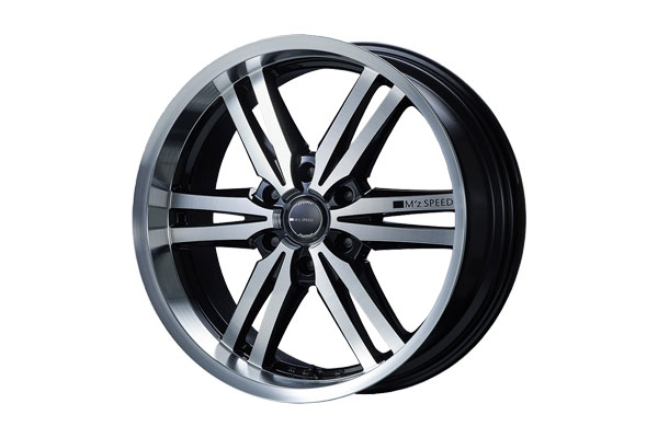 M'z SPEED juno 859 MONOBLOCK 20&times;8.5J PCD139.7 6H +20 ブラック/ポリッシュ 20インチ 鋳造1ピースアルミホイール 1本 ※北海道は送料2000円(税別)、沖縄・離島は要確認 ※個人宅不可｜オートクラフト