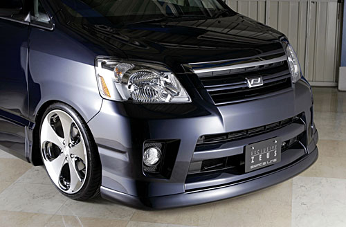 M'z SPEED フロントハーフスポイラー 未塗装 FRP ノア AZR60G AZR65G H16.8～H19.5 S MC後 グレースライン 3171