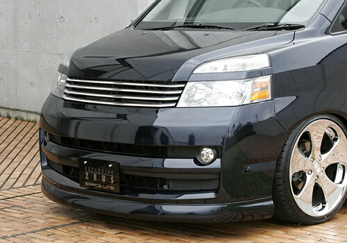 M'z SPEED フロントハーフスポイラー 未塗装 FRP ヴォクシー AZR60G AZR65G H16.8～H19.5 V/X/トランス-X MC後 グレースライン 3051