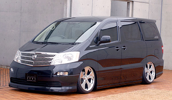 M'z SPEED 3点キット ブラックマイカ (209) FRP アルファード ANH10W ANH15W MNH10W MNH15W H14.5～H17.3 AX/MX/AX-L/MX-L/MZ MC前 グレースライン 3021