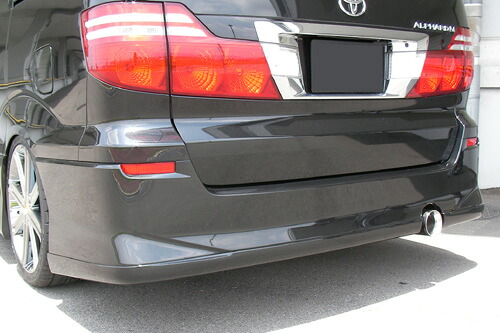 M'z SPEED リアアンダースポイラー 未塗装 FRP アルファード ANH10W ANH15W MNH10W MNH15W H17.4～H20.4 AS/MS MC後 グレースライン 3021
