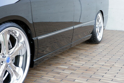 M'z SPEED サイドステップ&サイドパネル 未塗装 FRP エルグランド E51 NE51 H14.5～H16.7 MC前 エグゼライン 4081 76,743円