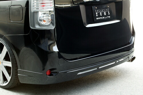 M'z SPEED リアアンダースポイラー ホワイトパールクリスタルシャイン (070) FRP ヴォクシー ZRR70G H19.6～H22.3 FF V/X/トランス-X MC前 グレースライン 3052｜オートクラフト 64,387円