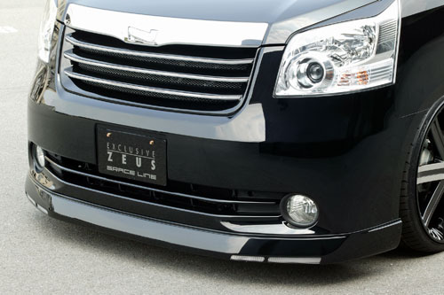 M'z SPEED フロントハーフスポイラー 未塗装 FRP ノア ZRR70G ZRR75G H19.6～H22.3 G/X/YY グレースライン 3172