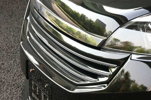 M'z SPEED フロントグリル 未塗装 FRP ステップワゴン RG1 RG2 H19.11~H21.9 スパーダ MC後 グレースライン 3122|オートクラフト