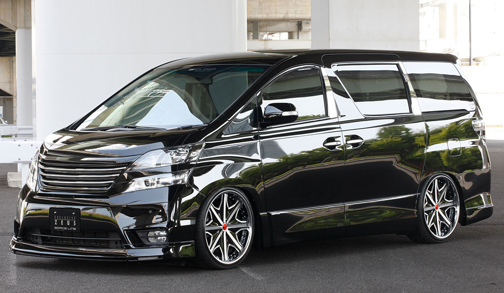 M'z SPEED 2点キット(マフラー1本出し用) ホワイトパールクリスタルシャイン (070) FRP ヴェルファイア ANH20W ANH25W GGH20W GGH25W H20.5~H23.10 Z MC前 グレースライン 3041|オートクラフト
