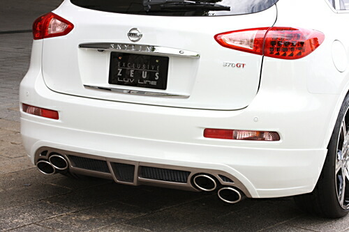 スカイライン クロスオーバー LUV LINE フロントハーフスポイラー(LED付属) 2色塗装済 ソナー有 SKYLINE CROSSOVER(J50) 2009/7 - J50 スカイライン クロスオーバー LUV-LINE フロントハーフ