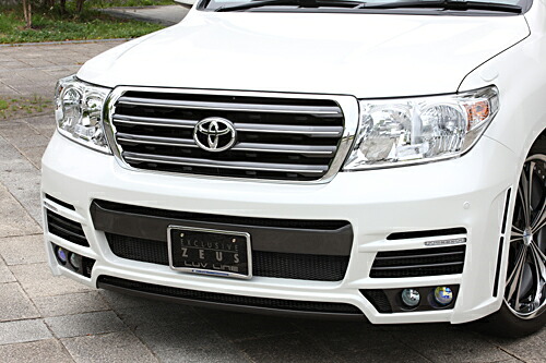 M'z SPEED フロントバンパースポイラー 未塗装 FRP ランドクルーザー URJ202W H21.4～H23.12 ラヴライン 2311