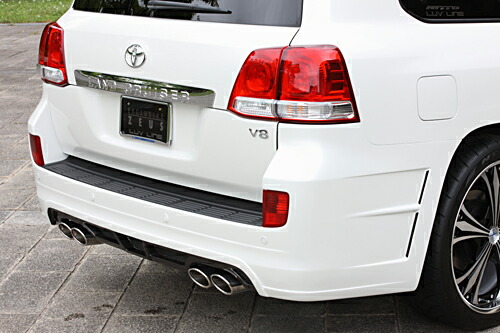 M'z SPEED リアバンパースポイラー 未塗装 FRP ランドクルーザー URJ202W H21.4～H23.12 ラヴライン 2311
