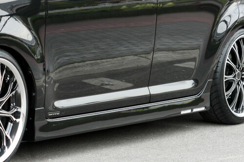 M'z SPEED サイドステップ ブラックマイカ (209) FRP カローラルミオン NZE151N ZRE152N ZRE154N H21.12～H27.12 MC後 グレースライン 3111