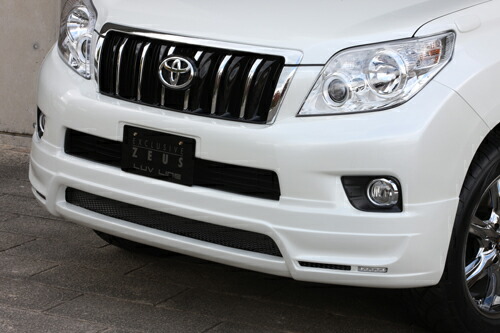 M'z SPEED フロントハーフスポイラー ブラック (202) FRP ランドクルーザープラド GRJ150W GRJ151W TRJ150W H21.9～H25.8 ラヴライン 2321