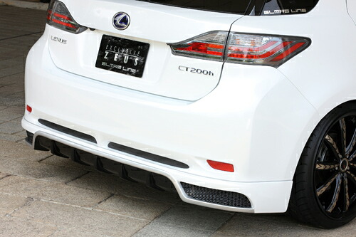 M'z SPEED リアアンダースポイラー 未塗装 FRP レクサス CT200h ZWA10 H23.1～H25.12 グラマラスライン 1411