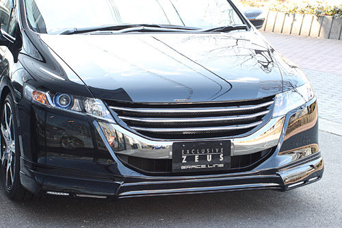 M'z SPEED フロントハーフスポイラー Ver.2 未塗装 FRP オデッセイ RB3 RB4 H20.11～H25.10 エアロパッケージ/アブソルート除く 純正フォグランプ付車除く グレースライン 3092