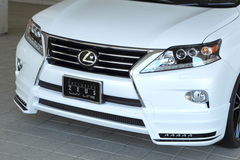 M'z SPEED フロントハーフスポイラー 塗り分け塗装 (077/212) FRP レクサス RX450h GYL10W GYL15W GYL16W H24.4～H27.9 MC後 ラヴライン 2331｜オートクラフト