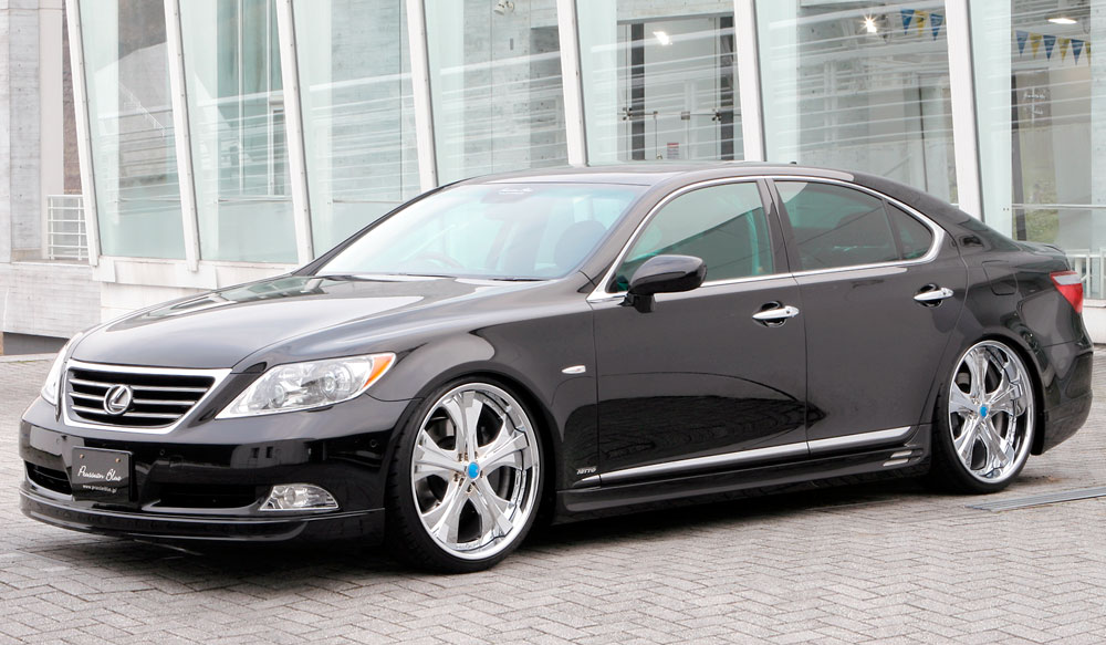 M'z SPEED 3点キット 未塗装 FRP レクサス LS460L USF41 H18.9～H21.9 MC前 プルシアンブルー 6521