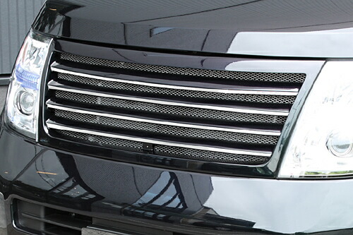 M'z SPEED フロントグリル 未塗装 FRP エルグランド E51 ME51 MNE51 NE51 H16.8～H22.7 ハイウェイスター MC後 グレースライン 3081