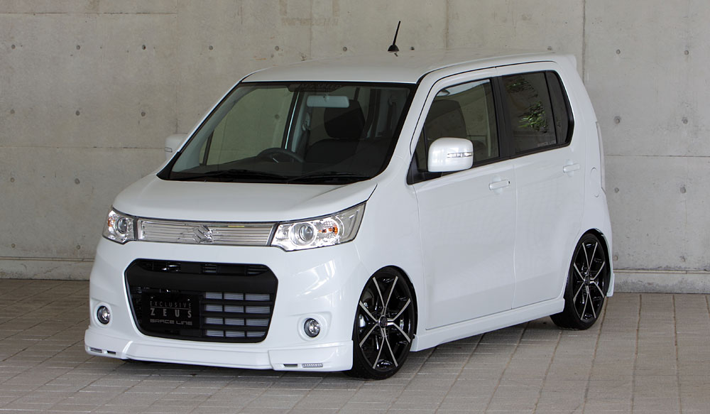 M'z SPEED 3点キット ブルーイッシュブラックパール (ZJ3) FRP ワゴンRスティングレー MH34S H25.7~H26.7 グレースライン 3191