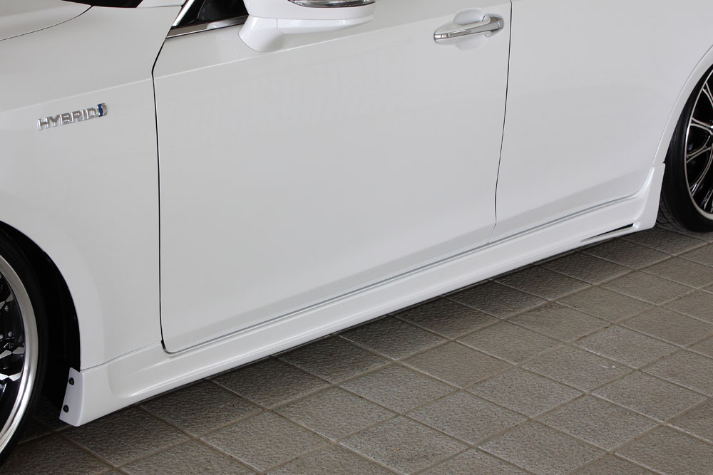 M'z SPEED サイドステップ 未塗装 FRP クラウン GRS211 GRS214 H24.12~H27.9 アスリート MC前 プルシアンブルー 6481|オートクラフト