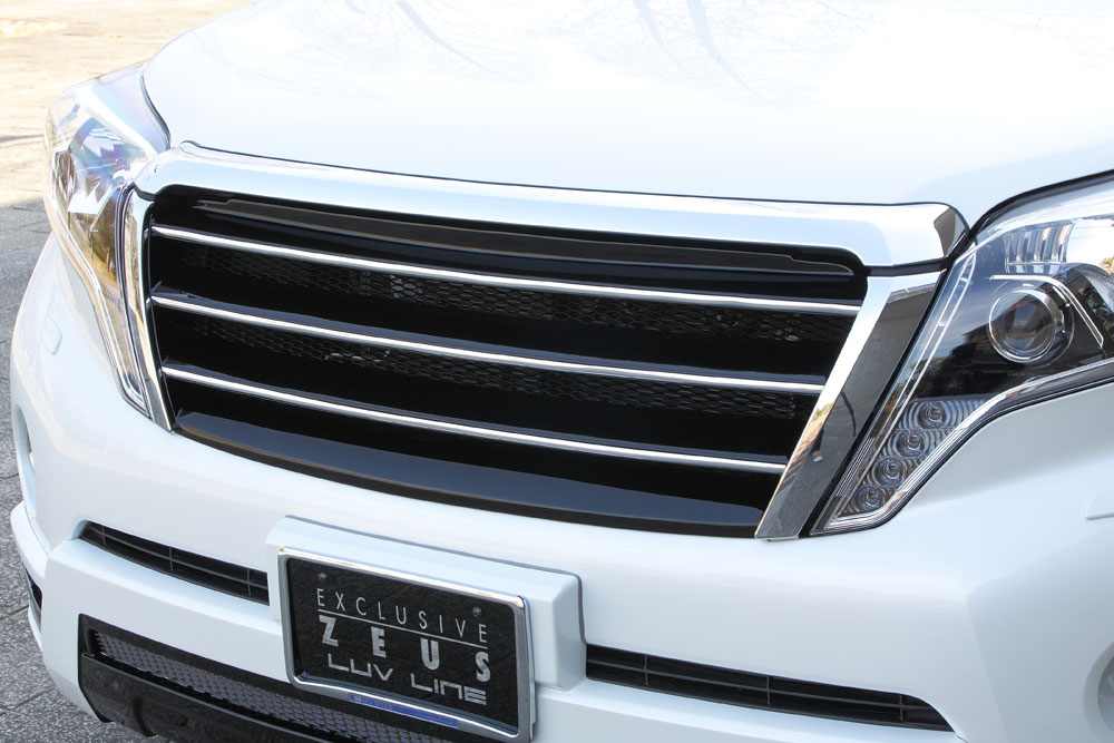 M'z SPEED フロントグリル ブラック (202) FRP ランドクルーザープラド GDJ150W GDJ151W GRJ150W GRJ151W TRJ150W H25.9~H29.8 ラヴライン 2321|オートクラフト