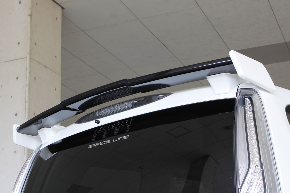 M'z SPEED リアウイング 塗り分け塗装 (QAB/G41) FRP セレナ FNC26 FNPC26 FPC26 HFC26 H25.12～H28.7 ハイウェイスター MC後 グレースライン 3152