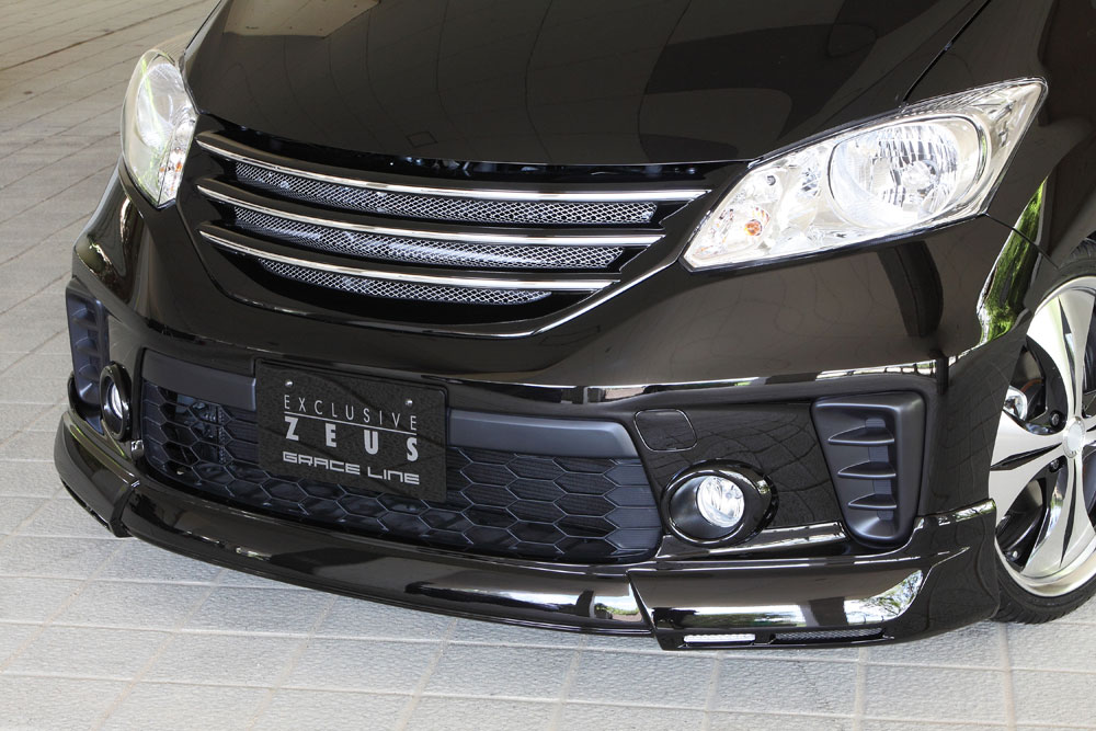 M'z SPEED フロントハーフスポイラー 未塗装 FRP フリード GB3 GB4 H26.4～H28.5 G/G ジャストセレクション 後期 純正フォグランプ付車除く グレースライン 3181 37,406円