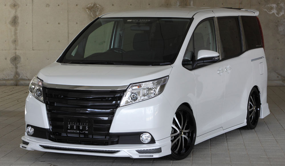 M'z SPEED 4点キット 未塗装 FRP ノア ZWR80G H26.1～H29.7 ハイブリッドG/X MC前 グレースライン 3173