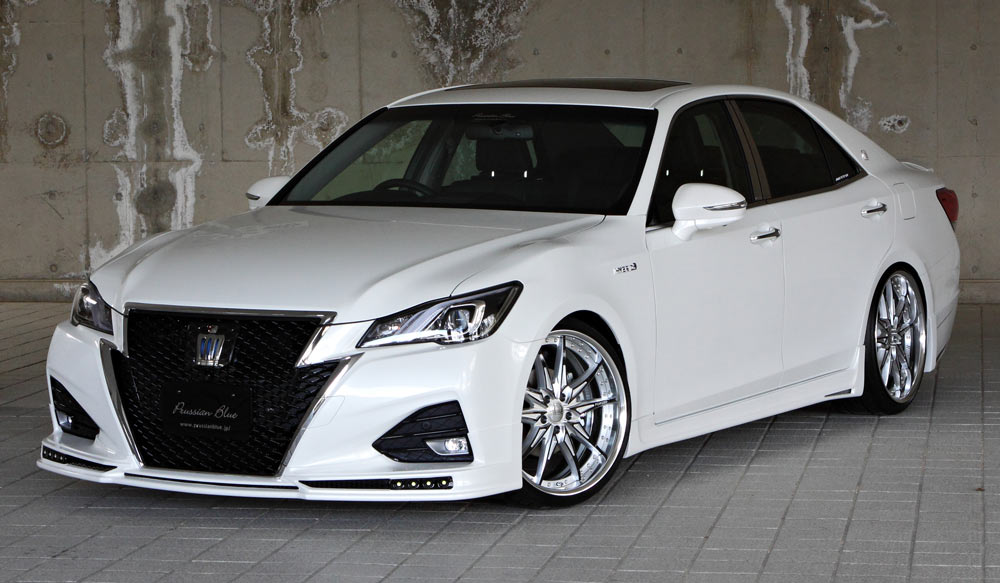 M'z SPEED 4点キット 未塗装 FRP クラウン ARS210 GRS214 H27.10~H30.5 アスリート MC後 プルシアンブルー 6481|オートクラフト