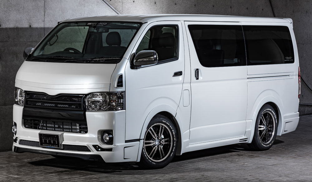M'z SPEED 4点キット 未塗装 FRP ハイエースバン KDH201K KDH201V KDH206K KDH206V TRH200K TRH200V H25.12~ グレースライン 3211|オートクラフト
