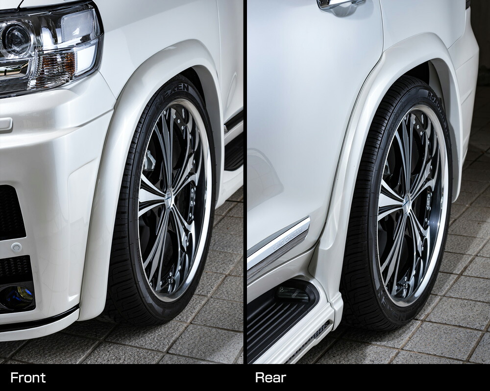 M'z SPEED オーバーフェンダー 未塗装 FRP ランドクルーザー URJ202W H27.8～R3.7 ZX ラヴライン 2311