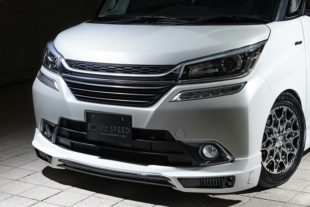 M'z SPEED フロントハーフスポイラー 塗り分け塗装 (ZVR/ZMV) FRP ソリオバンディット MA36S MA46S H27.8～H30.6 MC前 グレースライン 3161