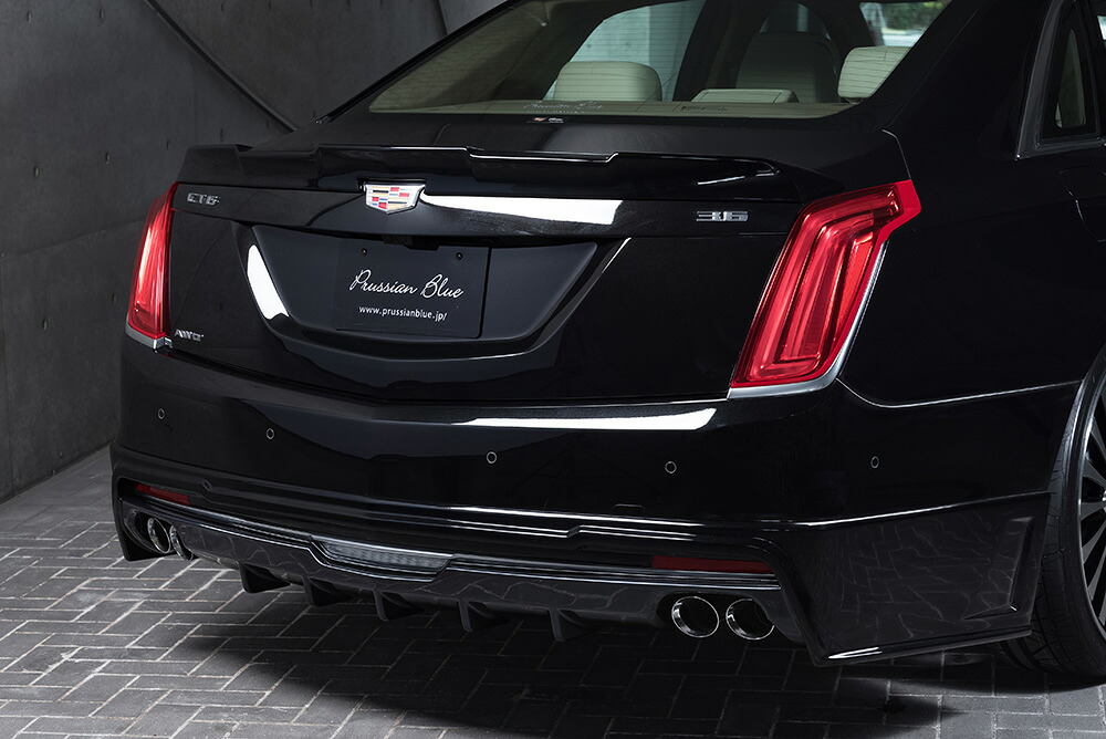 M'z SPEED リアアンダースポイラー 未塗装 FRP キャデラック CT6 O1SL H28.9～H29.9 2016年モデル プルシアンブルー 6701｜オートクラフト