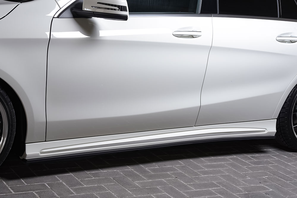 M'z SPEED サイドステップ 未塗装 FRP メルセデスベンツ CLAクラス シューティングブレーク (X117) 117942 H28.8~R1.11 CLA180 プルシアンブルー 6681|オートクラフト