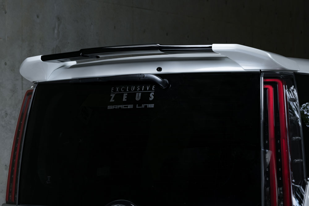 M'z SPEED リアウイング 塗り分け塗装 (070/202) FRP エスクァイア ZWR80G H29.6～R3.12 ハイブリッド グレースライン 3231