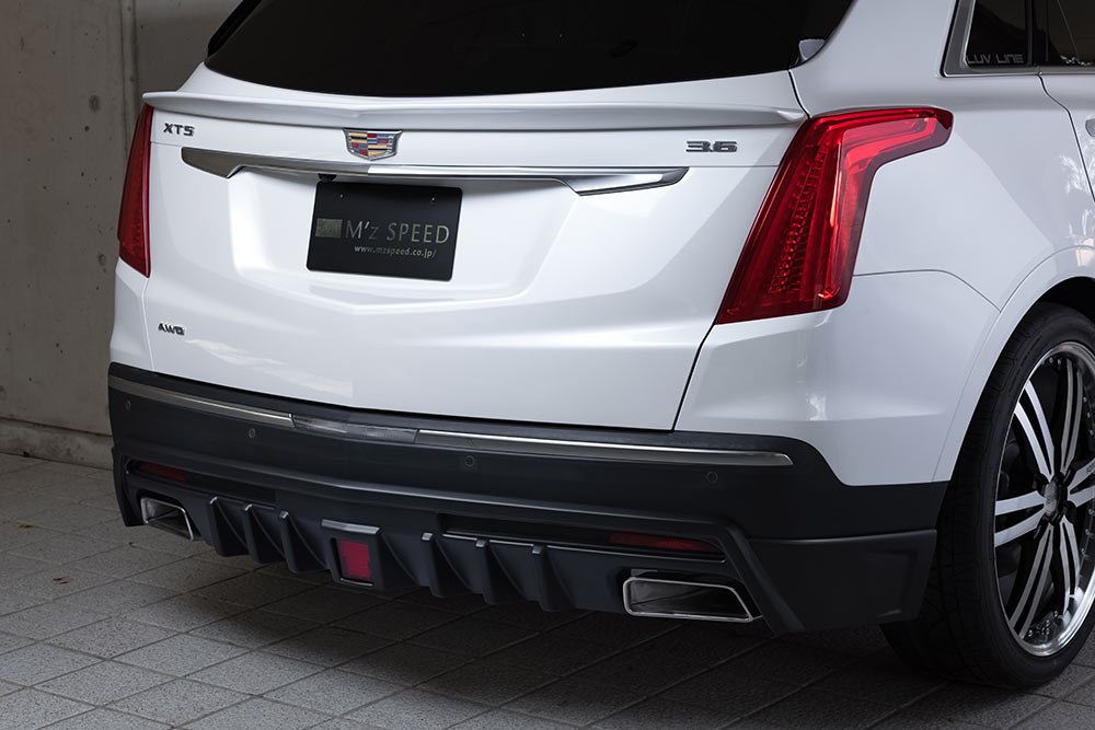 M'z SPEED リアアンダースポイラー 未塗装 FRP キャデラック XT5クロスオーバー C1UL H29.10～R1 ラグジュアリー ラヴライン 2252 55,610円