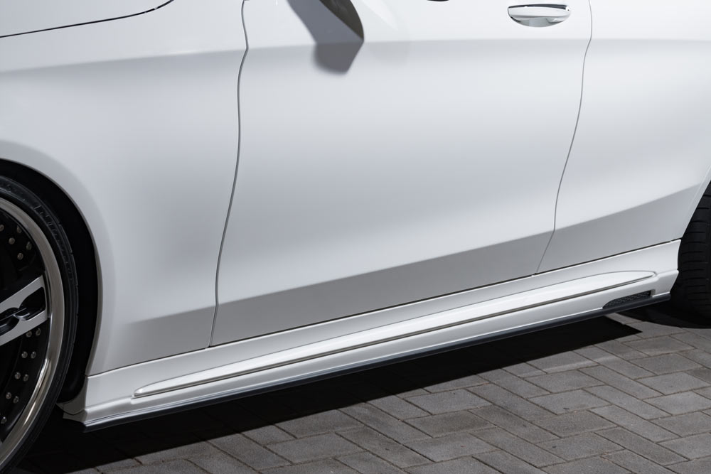 M'z SPEED サイドステップ 未塗装 FRP メルセデスベンツ Cクラス (W205) 205014C H30.7～R3.6 C220d アバンギャルド AMGライン プルシアンブルー 6711 48,584円