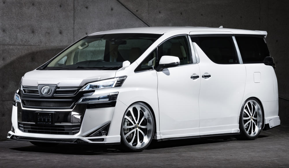 M'z SPEED 4点キット 塗り分け塗装 (070/202) FRP ヴェルファイアハイブリッド AYH30W H30.1～R5.5 V/X/エグゼクティブラウンジ MC後 グレースライン 3042